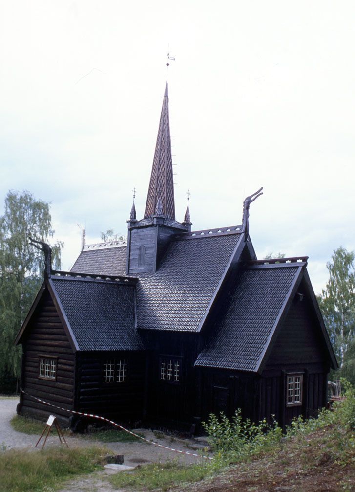 fotka / image skanzen v Lilehammeru, Norsko - z Osla dl na sever
