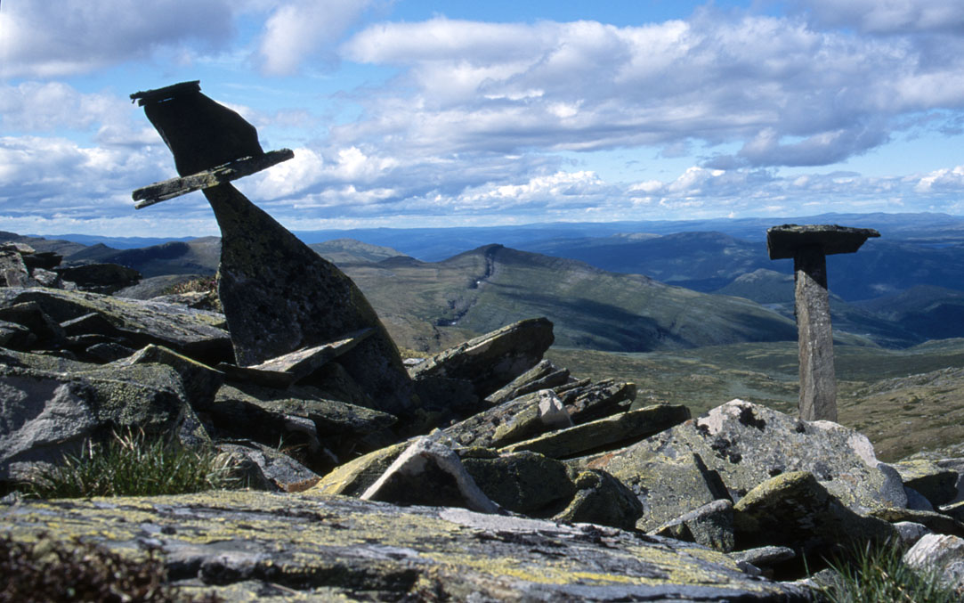 fotka / image z vrcholu Grahoa, 1430 m.n.m., Norsko - z Osla dl na sever