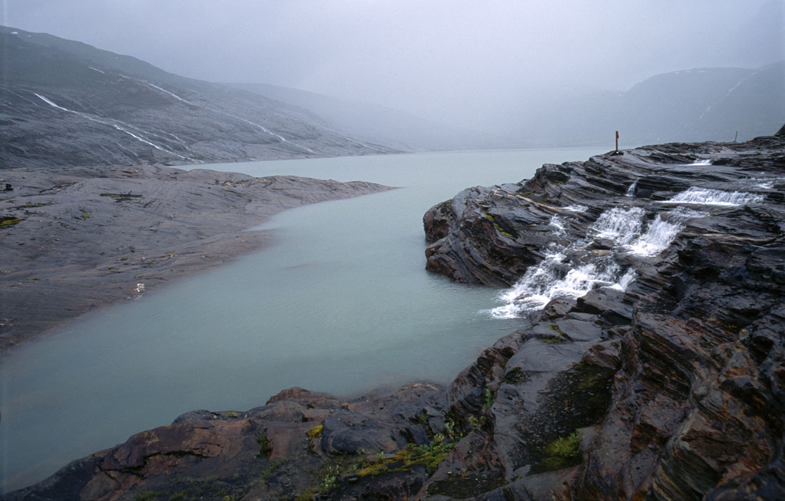 fotka / image ledovcov jezero, Norsko - Svartisen a Lofoty