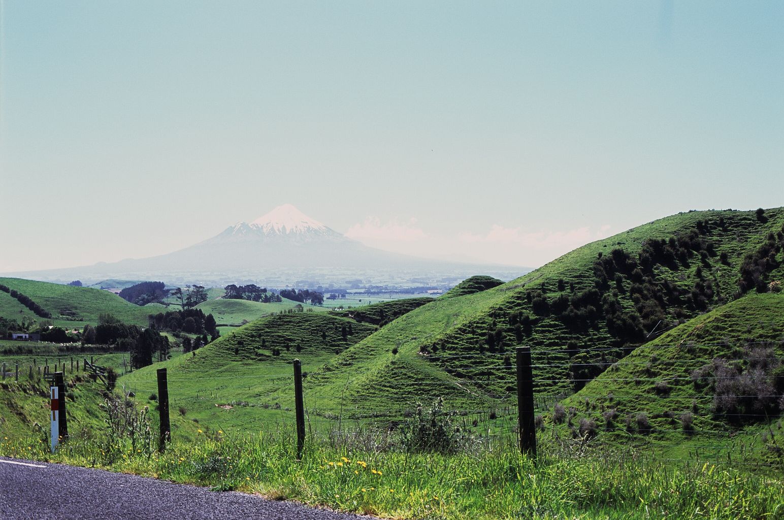 fotka / image Mt. Taranaki, z Aucklandu do Wellingtonu