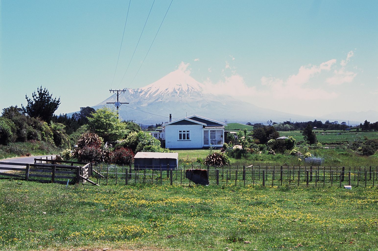 fotka / image Mt. Taranaki, z Aucklandu do Wellingtonu