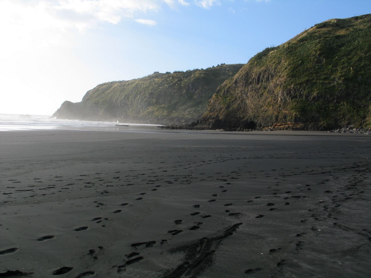 fotka / image plaze u Raglanu, New Zealand