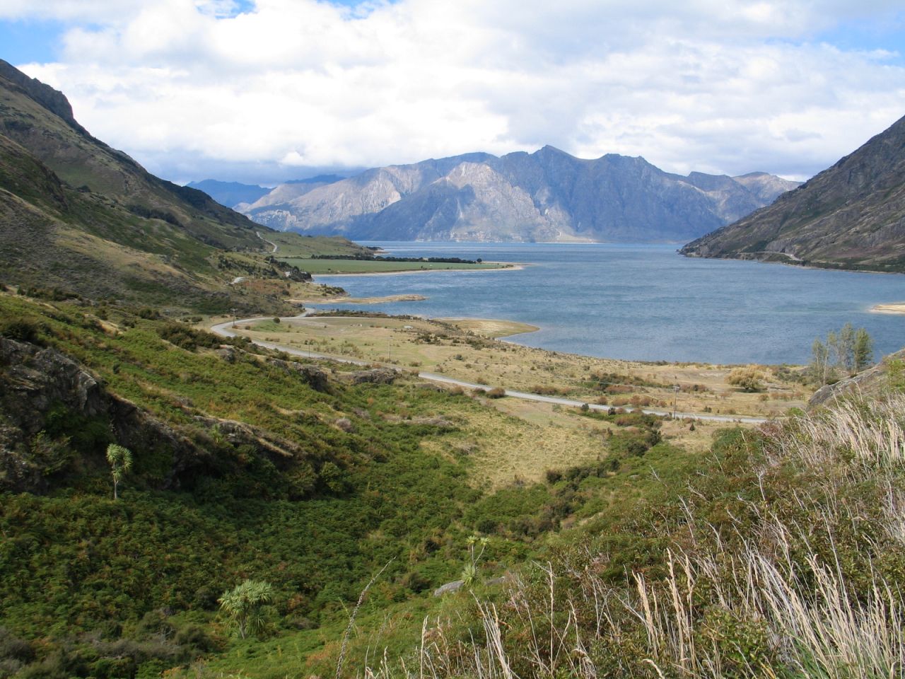 fotka / image Lake Hawea severne od Wanaka, New Zealand