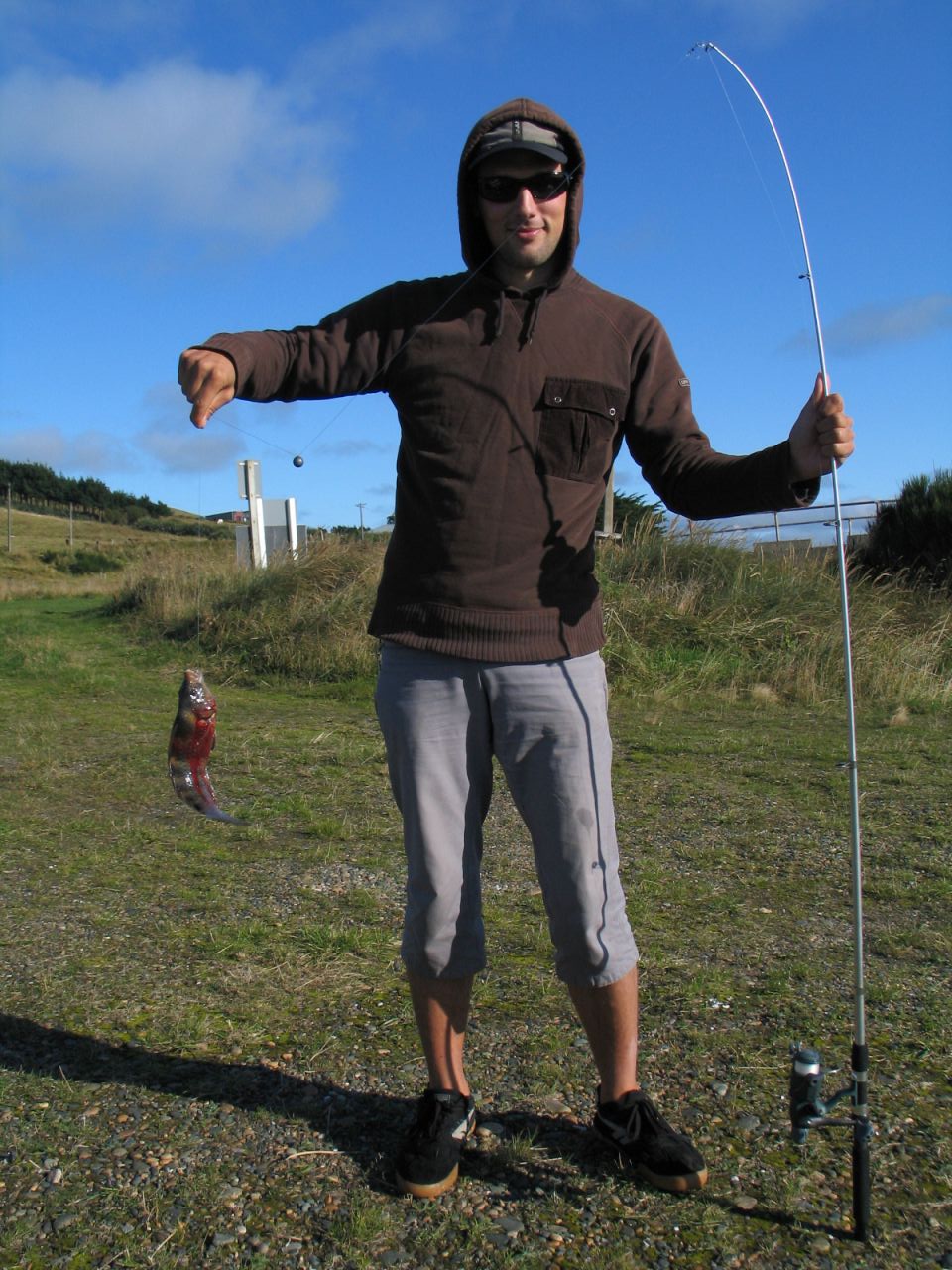 fotka / image Colac Bay - chytil jsem opravdove Monstrum!, New Zealand