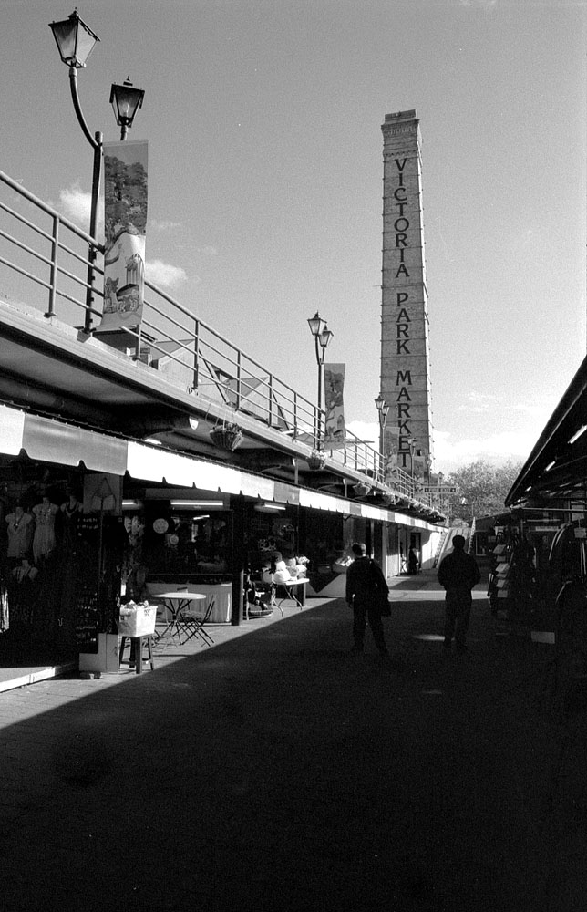 fotka / image Auckland - market ve Victoria Park, New Zealand, black&white