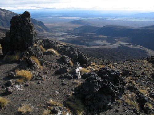 foto / image kráter v Tongariro NP