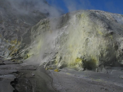 foto / image vulkanicky nejaktivnější místo na NZ