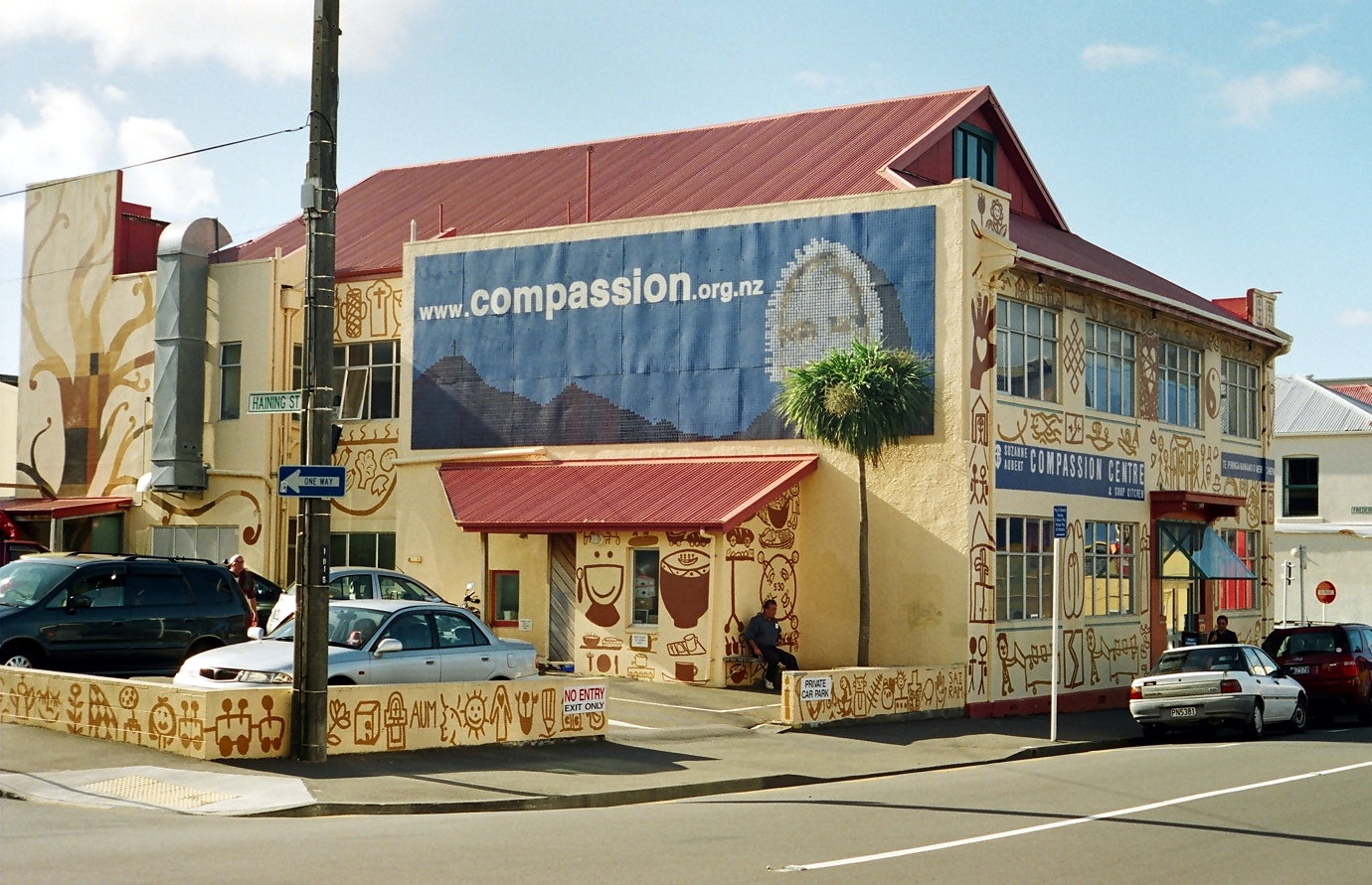 fotka / image Compassion Centre
, prvn dvojrole film prohnan Yashicou M - Wellington, NZ