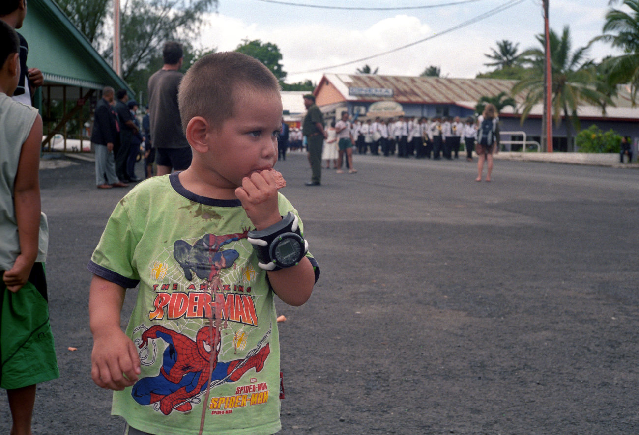 fotka / image Spiderman se zmrzlinou, Cook Islands