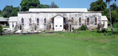 foto / image hlavní kostel na Aitutaki